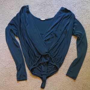 Intimately Free People ~ Size L ~ Dark green wrap bodysuit